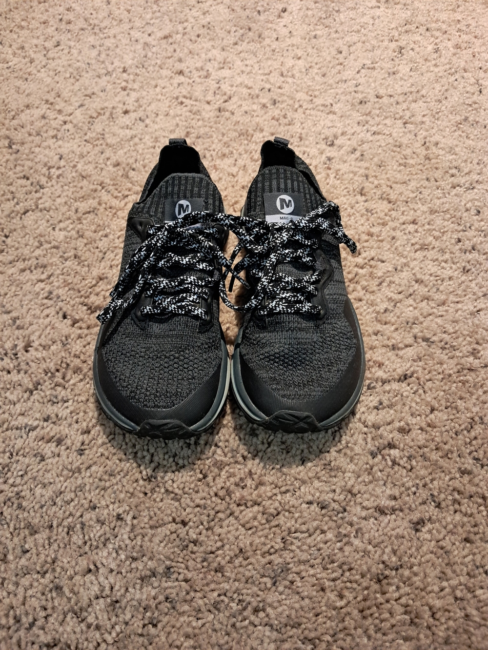 Women's Black Slip-On Knit Sneakers 5.5
